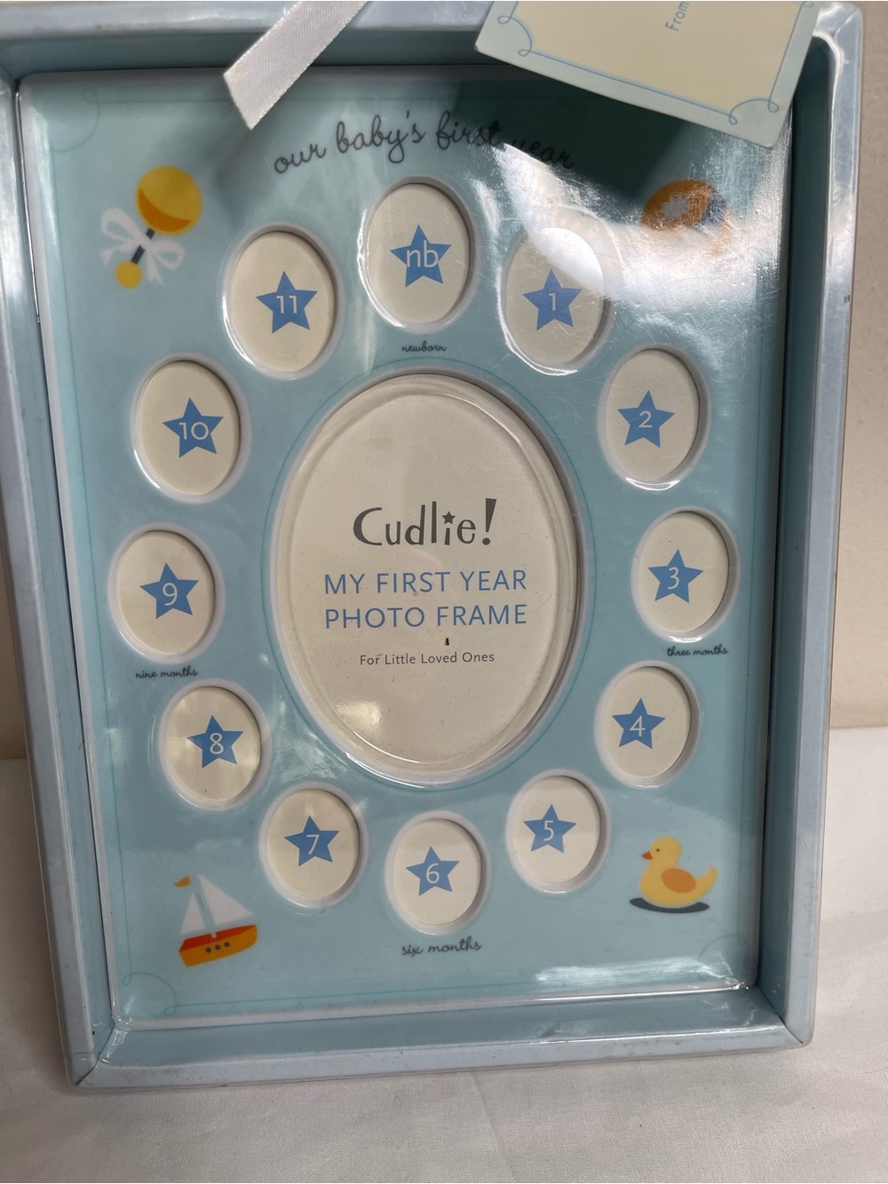 My First Year Photo Frame - Blue